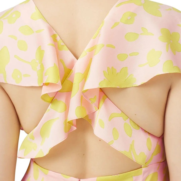 NWT Kate Spade Floral Splash Midi Dress - Picture 9 of 9